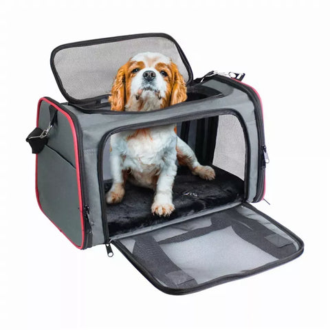 GOOPAWS Soft-Sided Kennel Pet Carrier for Small Dogs, Cats, Puppy, Airline Approved Cat Carriers Dog Carrier Collapsible, Travel Handbag & Car Seat