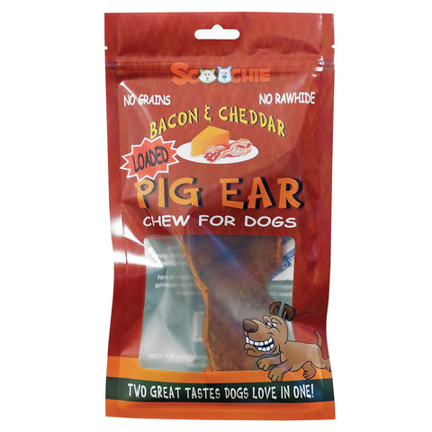 SCP Bacon Cheddar Loaded Pig Ear 1pk