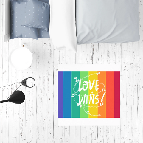 Love Wins Sublimation Rug / Pet Feeding Mat