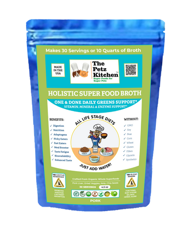 Super Food Broth One & Done* Vitamin, Mineral & Enzyme The Petz Kitchen Dogs Cats