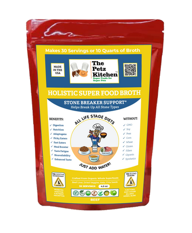 Super Food Broth Stone Breaker Support* The Petz Kitchen Dogs & Cats