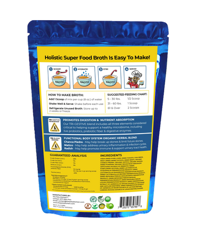 Super Food Broth Stone Breaker Support* The Petz Kitchen Dogs & Cats