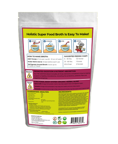 Goats Milk + Bone Broth Base Max* Joint, Skin & Coat Support Broth* The Petz Kitchen Dog & Cat