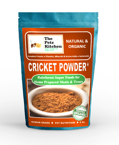 Cricket Flour Omega 3 & 6 Complete Protein* Eco-Conscious Usda Organic Cricket Flour* The Petz Kitchen - Organic & Human Grade Ingredients For Home Prepared Meals & Treats