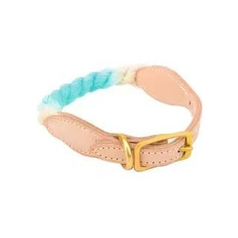 Luxe Royal Leather Rope Collar  - Size:   | Pack Of: 1