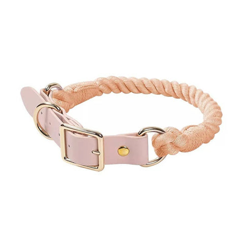 Luxe Royal Leather Rope Collar  - Size:   | Pack Of: 1