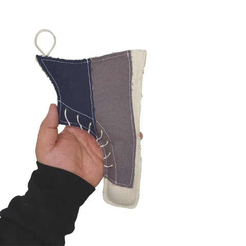 Eco-Friendly Shoe Canvas and Jute Dog Toy