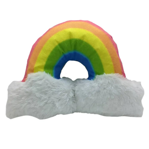 Magical Rainbow Plush Dog Toy