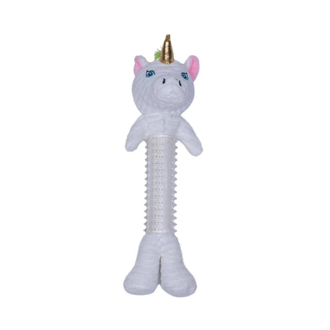 Whimsical Corduroy Unicorn Squeaking Dog Toy