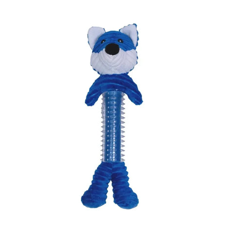 Blue Fox Corduroy Squeaking Dog Toy With TPR Protrusions