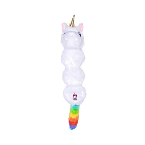 Magical Rainbow Unicorn Squeaking Plush Dog Toy