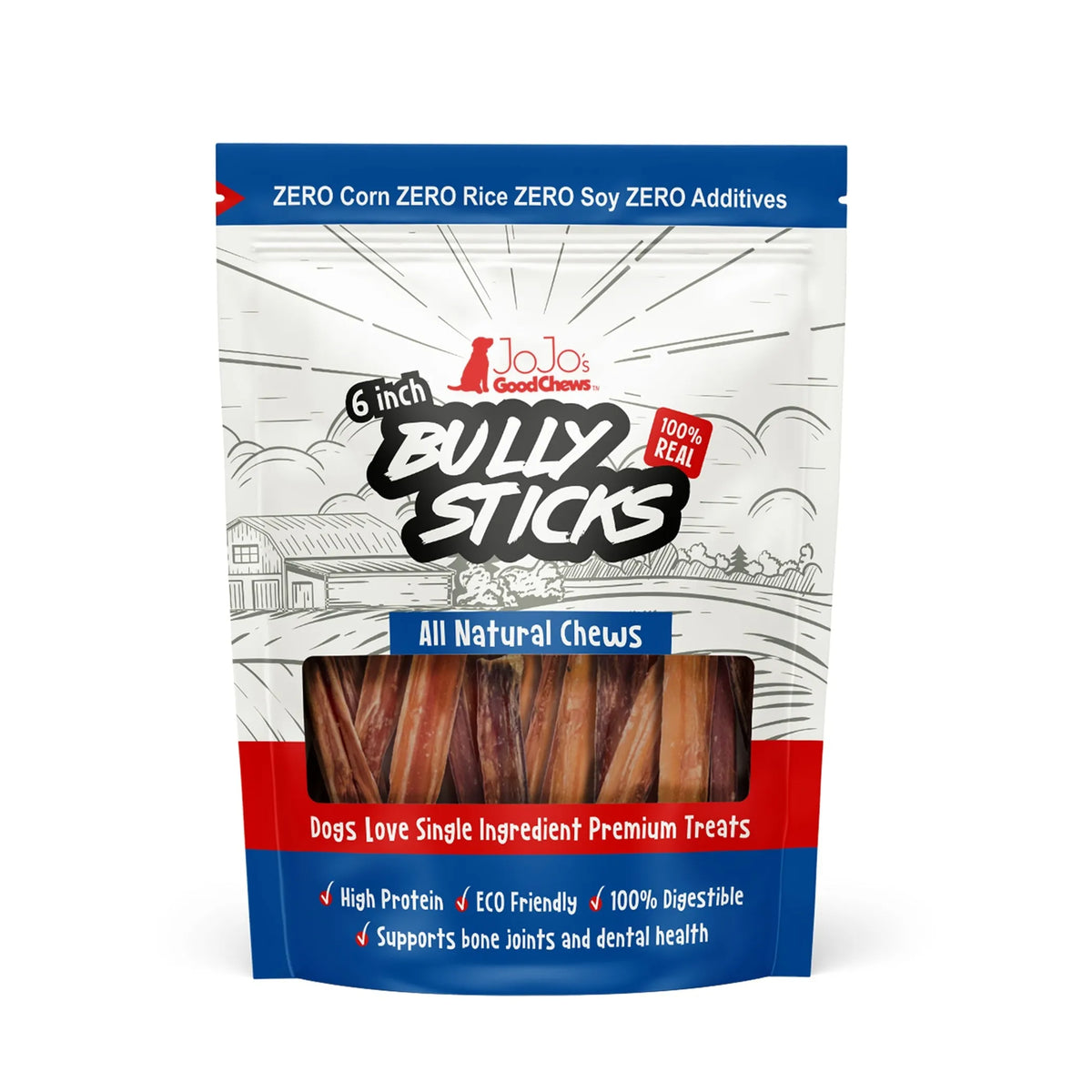 All-Natural Beef Bully Stick Dog Treats