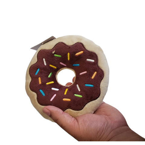 Interactive Donut Plush Dog Toy Set