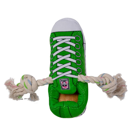 Squeaking Comfort Plush Sneaker Dog Toy