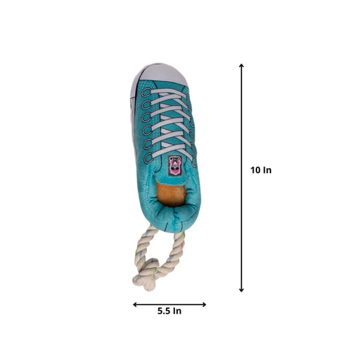 Squeaking Comfort Plush Sneaker Dog Toy