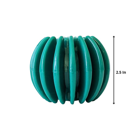 Interactive Ribbed Dog Treat Ball