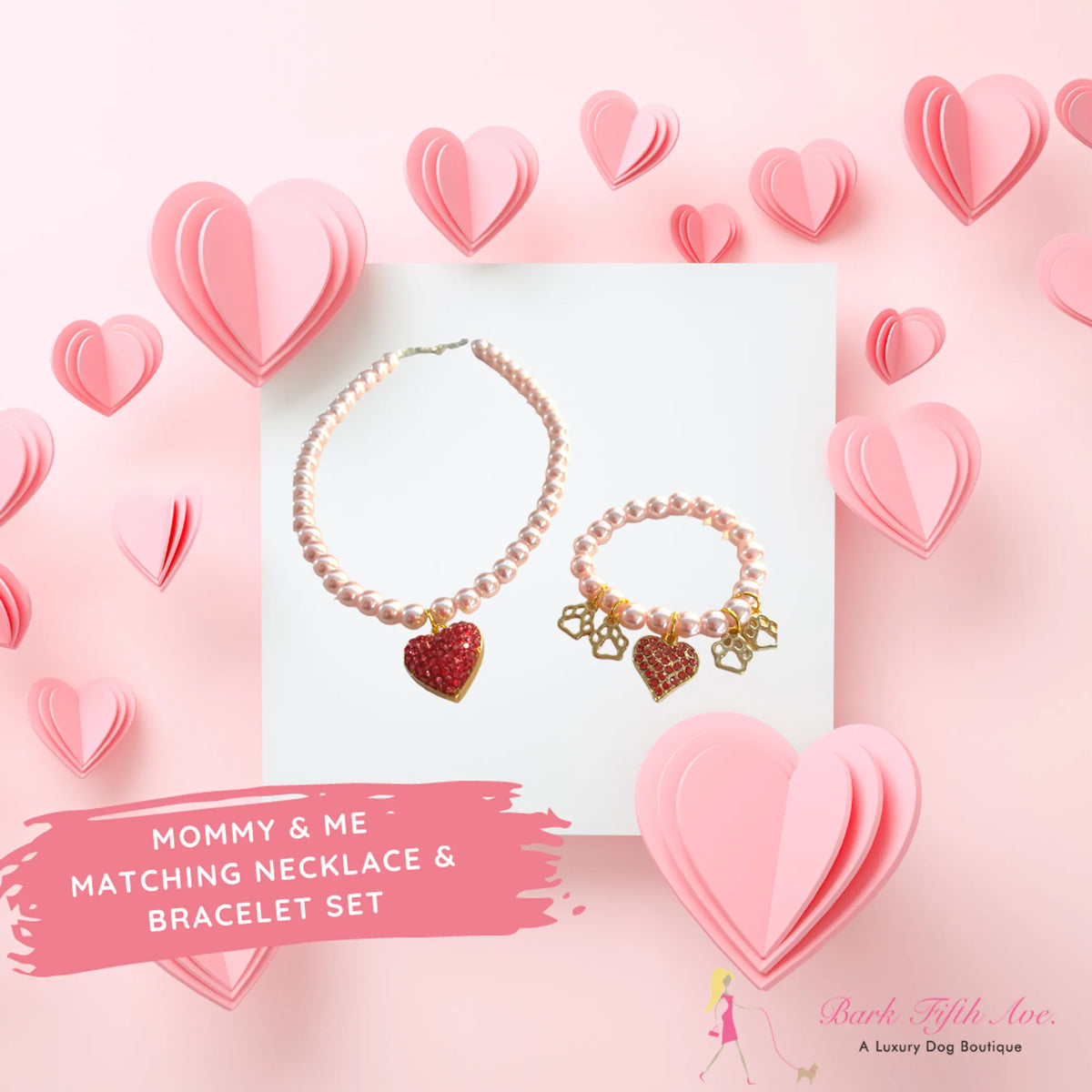 Mommy & Me Matching Necklace and Bracelet Set