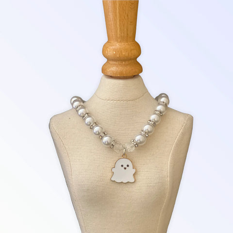 My Fa-BOO-Lous Pearl Ghost Necklace