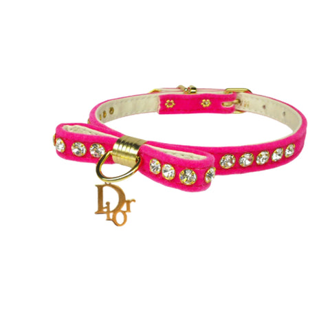 Velvet Dior Charm Collar