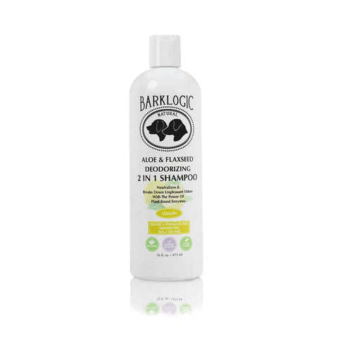 BarkLogic Aloe & Flaxseed Deodorizing 2 in 1 Shampoo