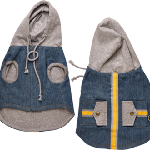 Denim Hoodie Vest