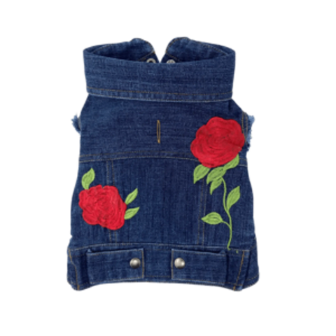 Rose Embroidered Vest