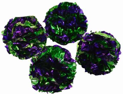 Amazing Pet Products Mylar Crinkle Balls Cat Toys 4pk 3.75cm