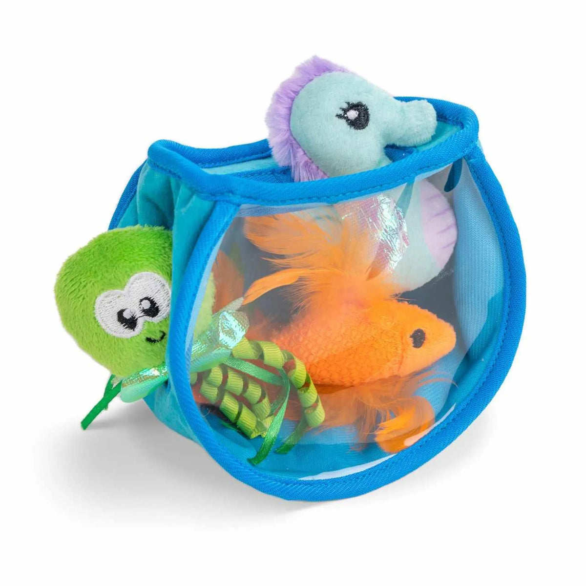 Catstages Hide & Seek Fish Bowl Cat Toy Blue