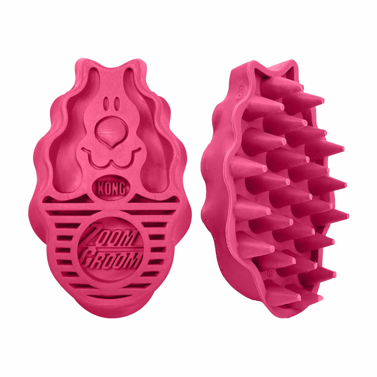 KONG(R) ZoomGroom(R) Raspberry Brush Large