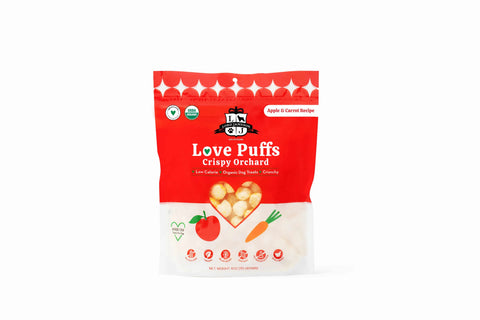 Lord Jameson Love Puffs Crispy Orchard Organic Crunchy Dog Treats 4oz