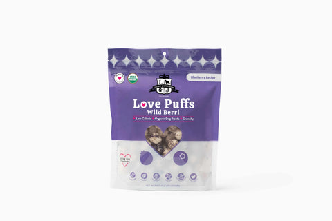 Lord Jameson Love Puffs Wild Berri Organic Crunchy Dog Treats 4oz