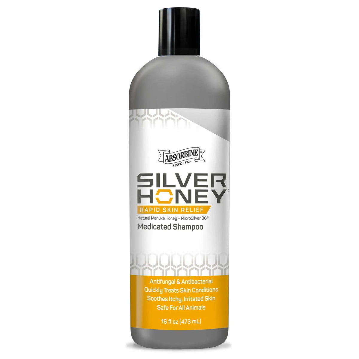 Absorbine Pet - Silver Honey Rapid Skin Relief Medicated Shampoo, 16 fl oz