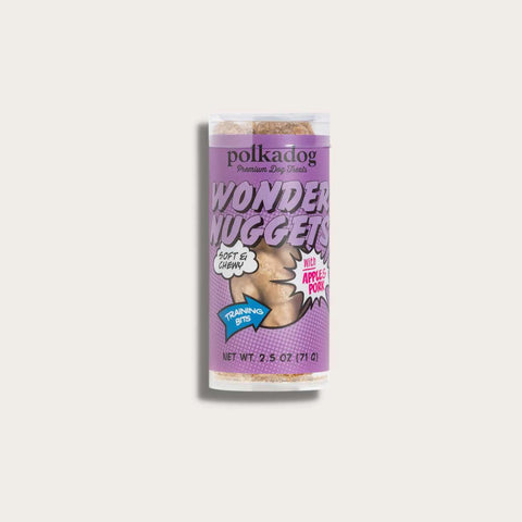 Polkadog Wonder Nuggets Training Bits Pork & Apple Soft & Chewy Dog Treats Mini Tube