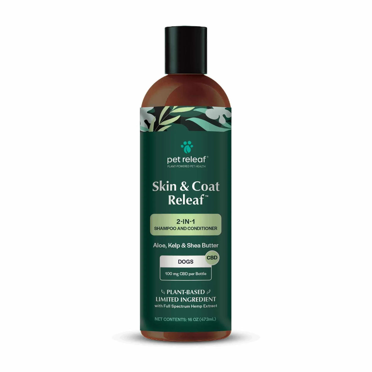 Pet Releaf Skin and Coat Releaf 2-in-1 Shampoo & Conditioner 100 MG CBD