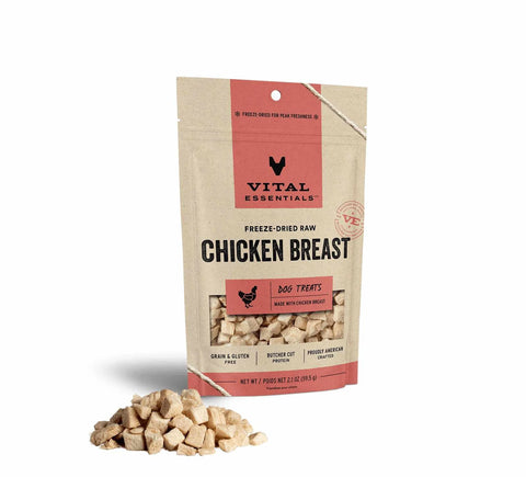 Vital Essentials(R) Freeze-Dried Chicken Breast Dog Treats, 2.1 oz