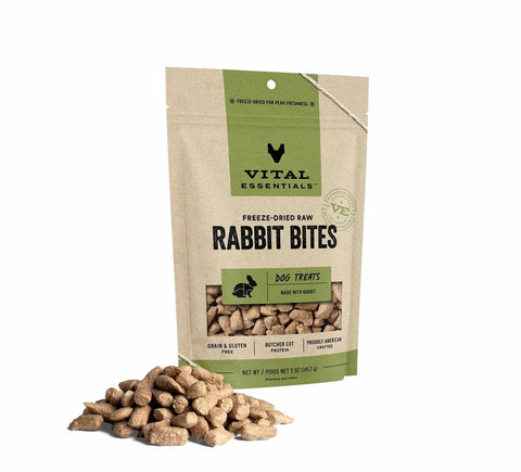 Vital Essentials(R) Freeze-Dried Rabbit Bites Dog Treats,