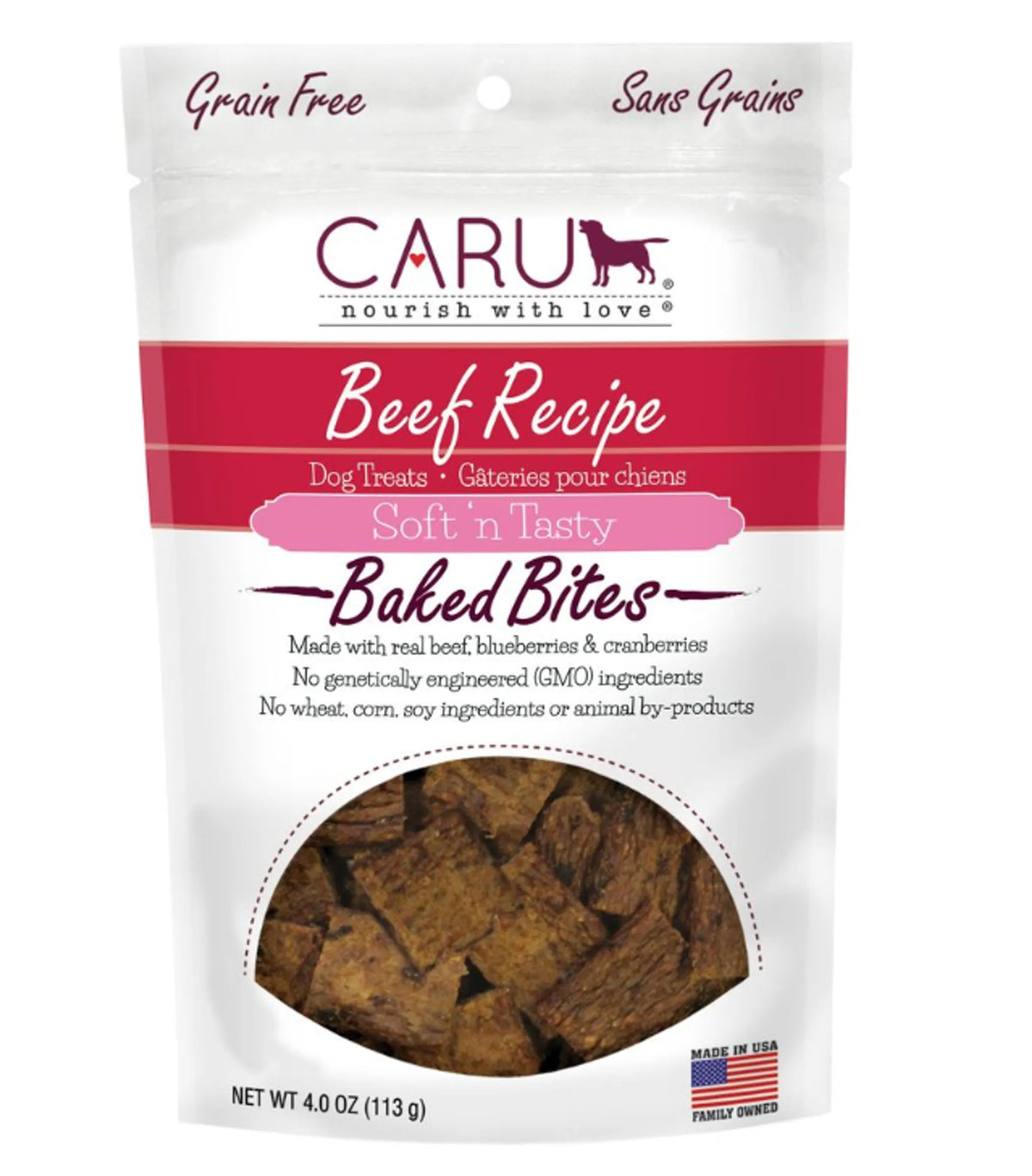 CARU Soft 'n Tasty Beef Recipe Bites for Dogs