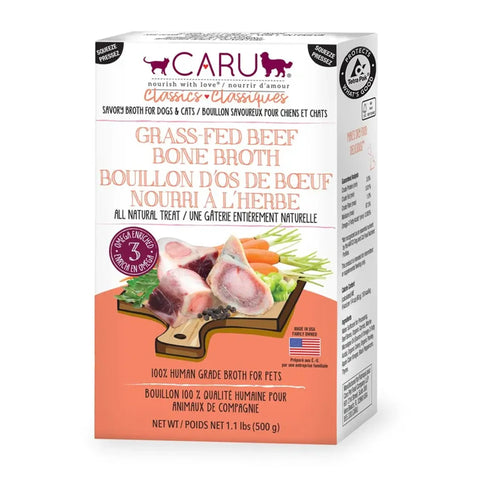 CARU Grass Fed Beef Bone Broth for Dogs & Cats