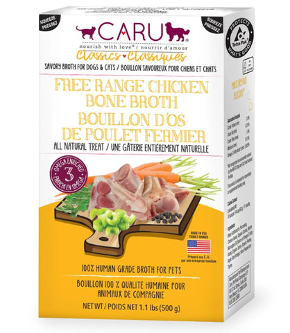 CARU Free Range Chicken Bone Broth for Dogs & Cats