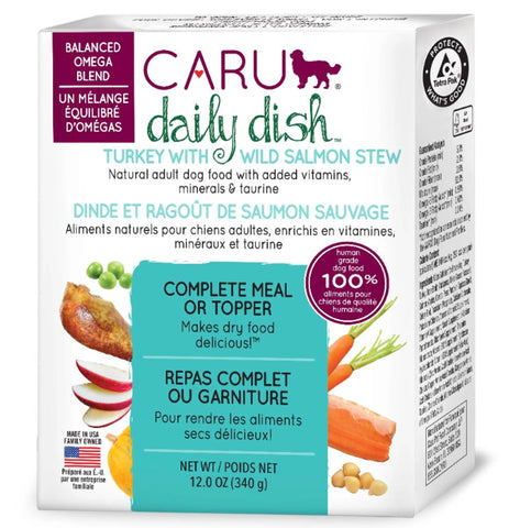 CARU Daily Dish Turkey With Salmon Stew for Dogs