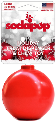 SP Christmas Ornament Durable Rubber Chew Toy & Treat Dispenser