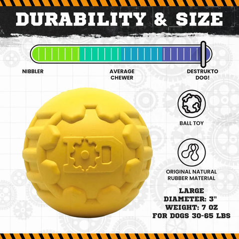 ID Ball - Ultra-Durable Rubber Chew Ball