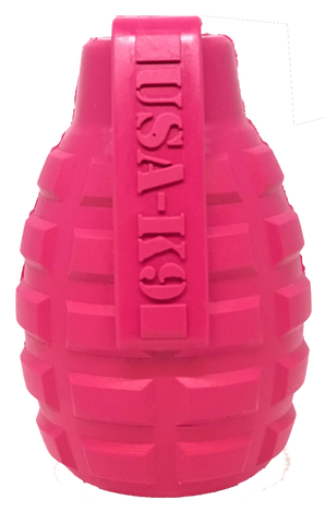 USA-K9 Puppy Grenade Durable Rubber Chew Toy & Treat Dispenser for Teething Pups