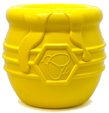 Large Honey Pot Durable Rubber Treat Dispenser & Enrichment Toy