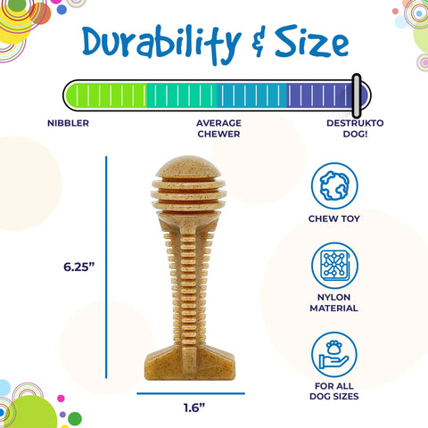 SP Honey Bone  Dental Tower Ultra Durable Nylon Dog Chew Toy for Aggressive Chewers