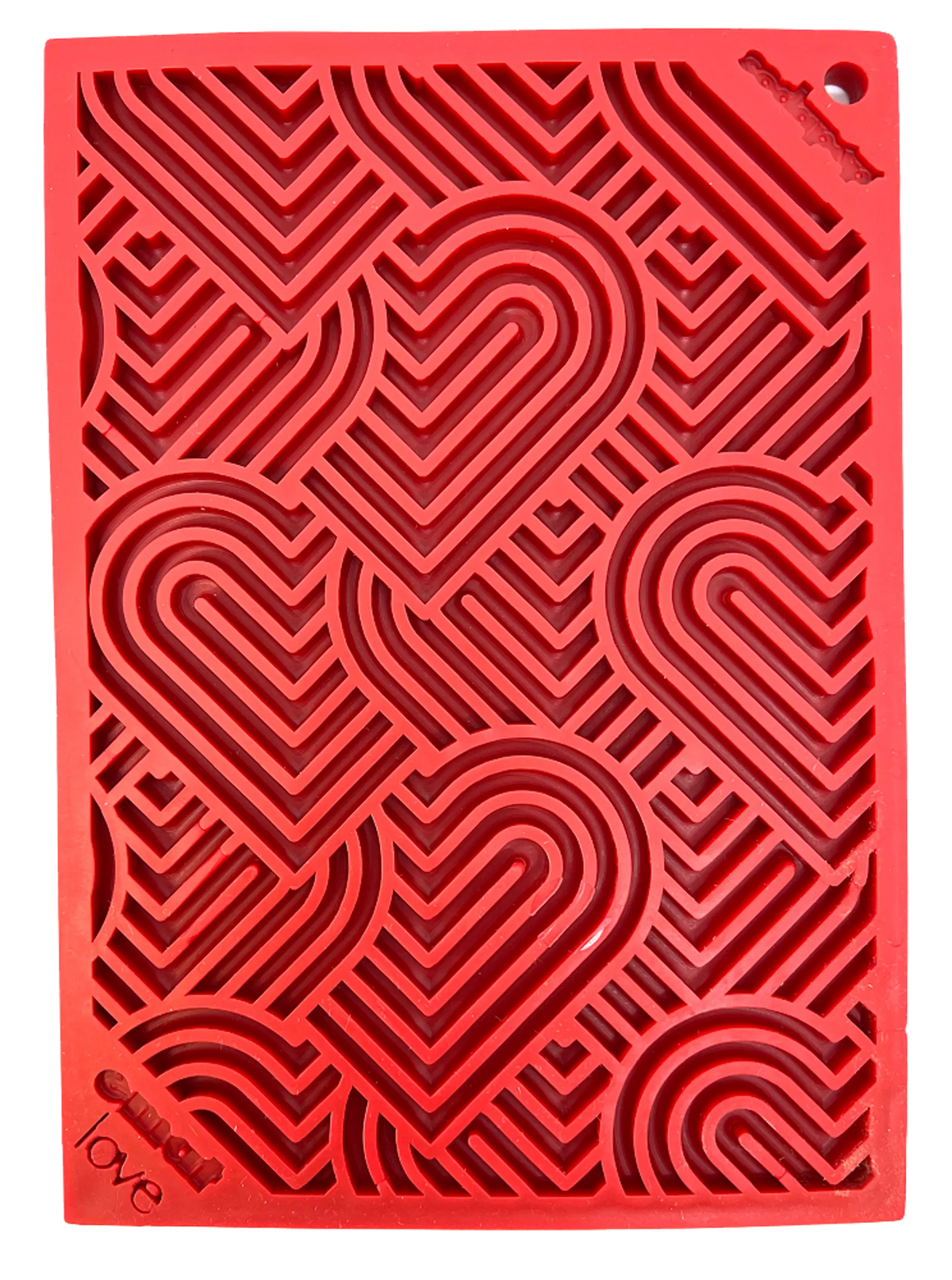 Heart Design "Love" eMat Enrichment Lick Mat