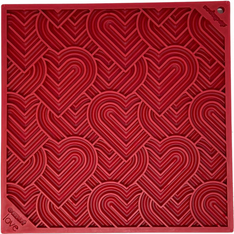 Heart Design "Love" eMat Enrichment Lick Mat