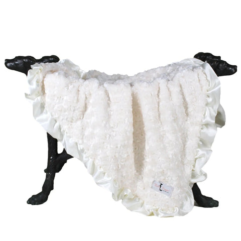 Ruffle Baby Dog Blanket